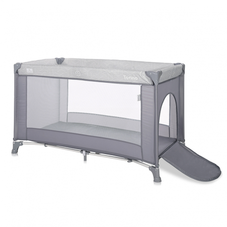 Παρκοκρέβατο ενός επιπέδου Lorelli® Torino Grey Striped Elements