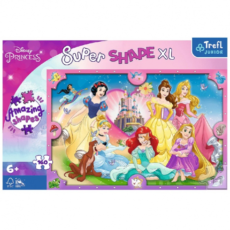 Παζλ XL 160 τεμαχίων Trefl Puzzle Super Shape - Disney Princess