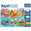 Εξελικτικό παζλ Trefl Puzzle Baby Progressive - Vehicles