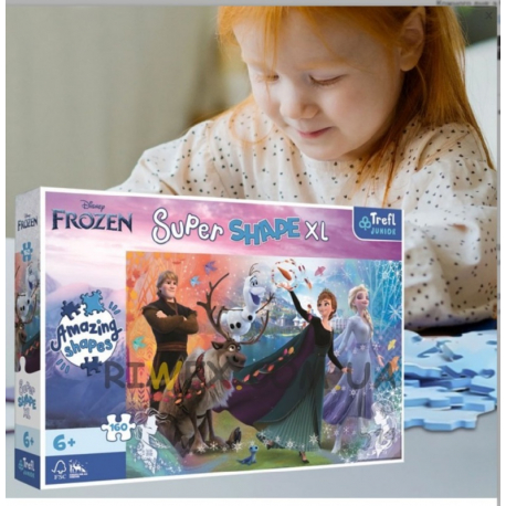 Παζλ XL 160 τεμαχίων Trefl Puzzle Super Shape - Disney Frozen