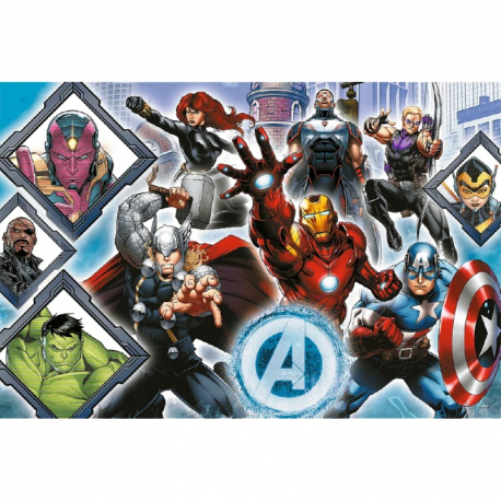 Παζλ XL 104 τεμαχίων Trefl Puzzle Super Shape - Marvel The Avengers