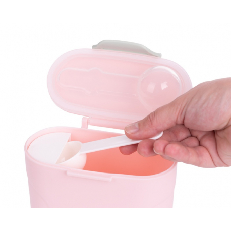 Kikka Boo δοχείο αποθήκευσης σκόνης γάλακτος με σέσουλα Pink