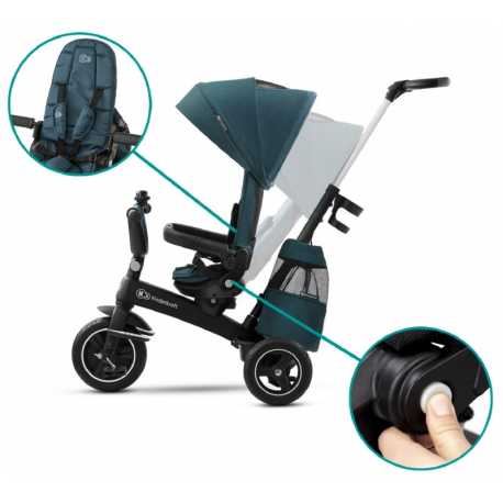 Τρίκυκλο ποδήλατο Kinderkraft Easytwist Black