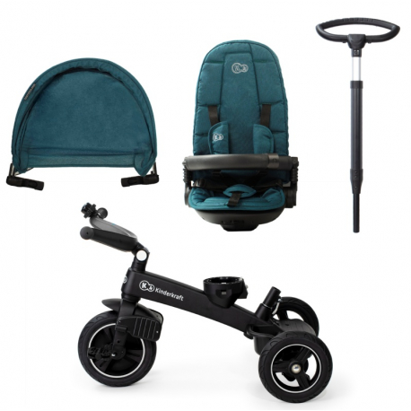 Τρίκυκλο ποδήλατο Kinderkraft Easytwist Midnight Green