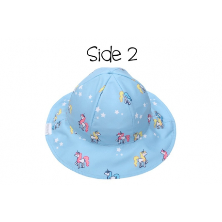 Καπέλο διπλής όψης FlapJackKids Rainbow - Unicorn 6-24 μηνών