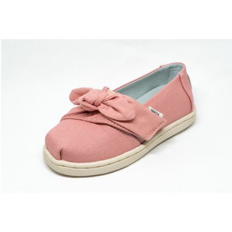 Παπούτσια TOMS Tiny Alpargata Espadrilles Dye Pink Canvas Bow