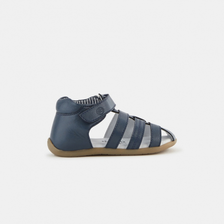 Obaibi Sandales cuir multibrides