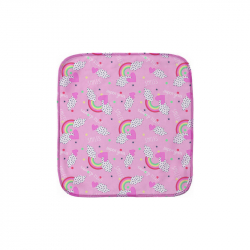 Κουβέρτα λίκνου fleece με γούνα Sherpa Palamaiki Smile 80 x 90 cm