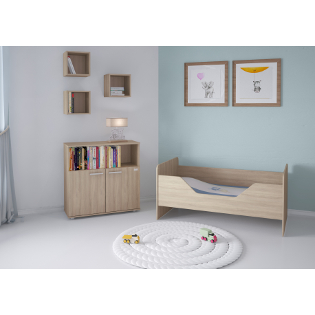 Σιφινιέρα με ντουλάπι POLINI kids Simple Nordic Ulme