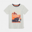 Okaidi T-shirt jersey flamme archeologue orange garcon