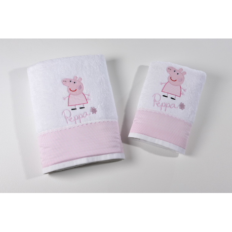 Πετσέτα DOWN TOWN HOME Peppa Pig Pink 50 x 100 cm