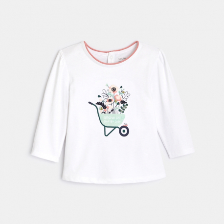 Obaibi T-shirt manches longues fleurs