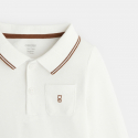 Obaibi Polo pique uni manches longues