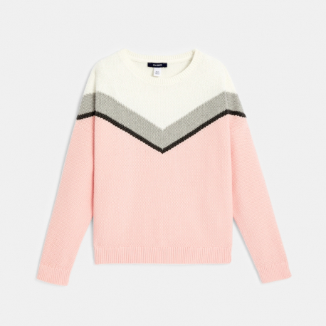 Okaidi Pull jacquard col rond
