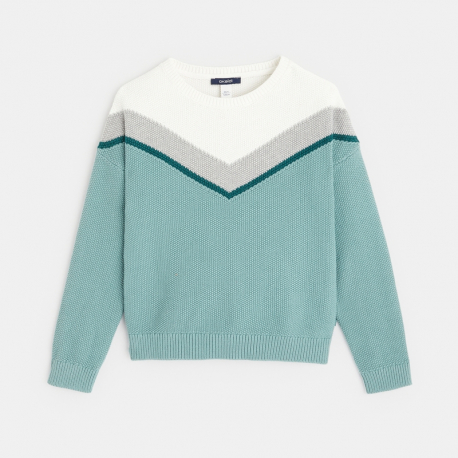 Okaidi Pull jacquard col rond