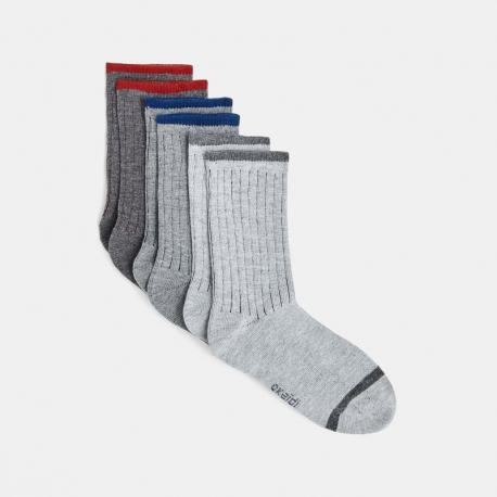 Okaidi Κάλτσες με πλεκτό λάστιχο (σετ των 3)