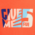 Okaidi T-shirt a message "Give me five"