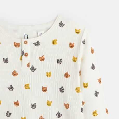 Okaidi Pyjama 2 pieces en jersey cotele motifs chats