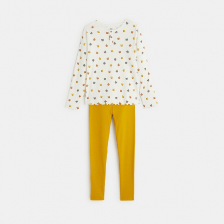 Okaidi Pyjama 2 pieces en jersey cotele motifs chats