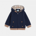 Obaibi Gilet molleton nid d'abeille capuche amovible