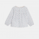 Obaibi Blouse gaze de coton coccinelles et fleurs