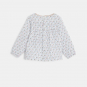 Obaibi Blouse gaze de coton coccinelles et fleurs