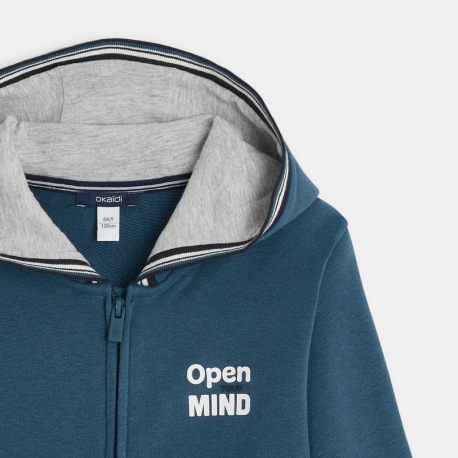 Okaidi Sweat-shirt a capuche &quot;open mind&quot;