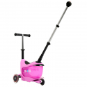 Τρίκυκλο παιδικό πατίνι - περπατούρα Micro Mini2Go Deluxe Plus Pink