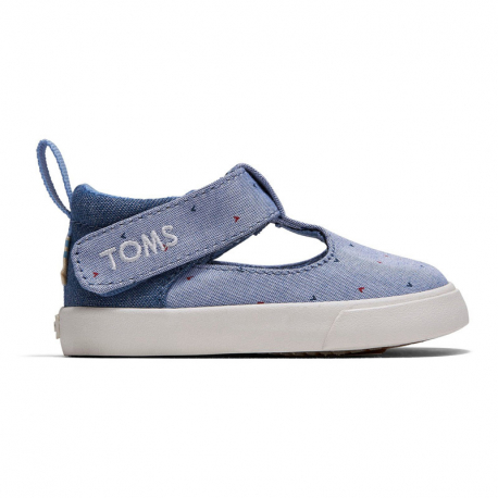 Παιδικά παπούτσια TOMS Tiny Joon Blue Motif Woven