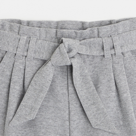 Okaidi Short en maille a taille haute ceinturee