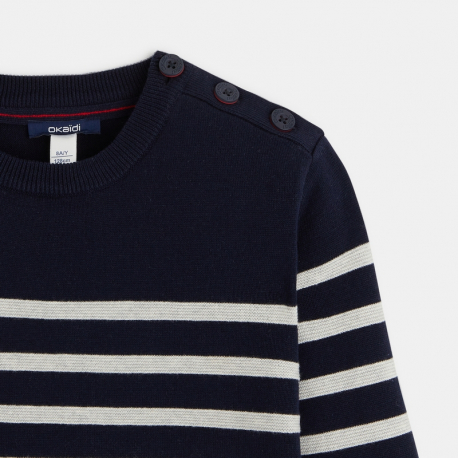 Okaidi Pull marin en tricot