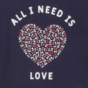 Okaidi T-shirt a message "All you need is green"