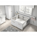 Διπλό βρεφικό κρεβάτι διδύμων Ros Duo Plus Blanco