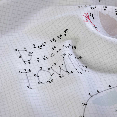 Πάνα DOWN TOWN BABY Numbers &amp; Dots 80 x 80 cm