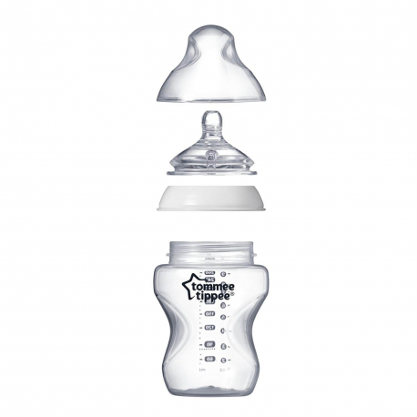 Tommee tippee μπιμπερό Closer to nature αργής ροής 260ml 0+m (1τμχ)