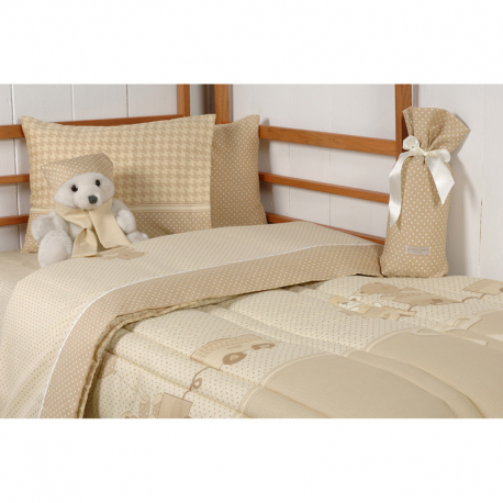 Σεντόνια DOWN TOWN BABY Teddy Bear 125 x 175 cm σετ των 3