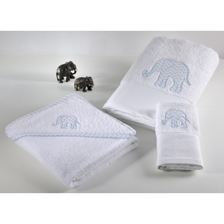 Πετσέτες DOWN TOWN BABY Elephant σετ των 2