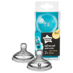 Θηλές Tommee tippee Advanced Anti-Colic αργής ροής 0Μ+, σετ των 2