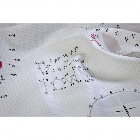 Σεντόνια DOWN TOWN BABY Numbers &amp; Dots 125 x 175 cm σετ των 3