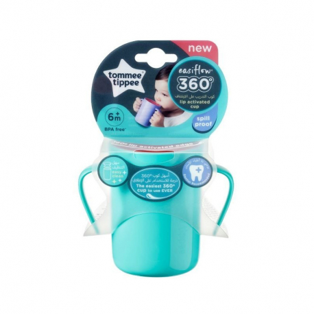 Tommee tippee εκπαιδευτικό κύπελλο Easiflow™ 360° με λαβές