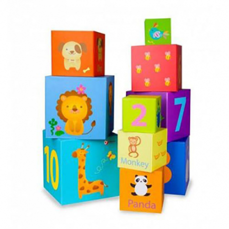 Στοιβάζω κύβους Classic world™ Stacking Cubes 10 τεμάχια