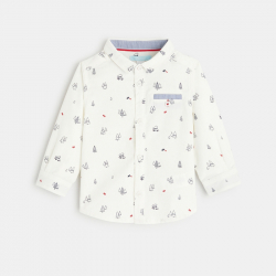 Obaibi Chemise velours cotele sapins