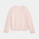 Okaidi Sweat-shirt a message rose fille