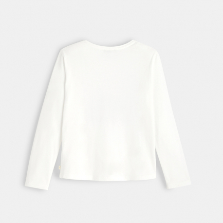 Okaidi T-shirt a motif paysage bleu fille