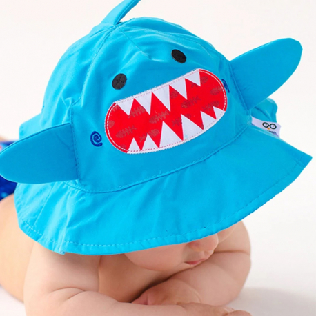 Καπέλο με αντηλιακή προστασία Zoocchini™ Sherman the Shark 12-24 μηνών
