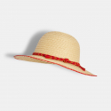 Okaidi Chapeau de paille rouge fille