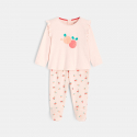 Obaibi Pyjama fruits a volants rose bebe fille