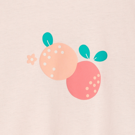 Obaibi Pyjama fruits a volants rose bebe fille