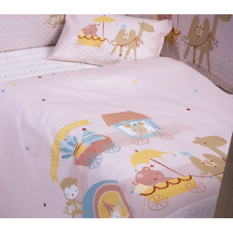 Βρεφικά σεντόνια κούνιας Nef-Nef Homeware Exploring Together σετ των 3