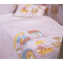 Βρεφικά σεντόνια κούνιας Nef-Nef Homeware Exploring Together σετ των 3